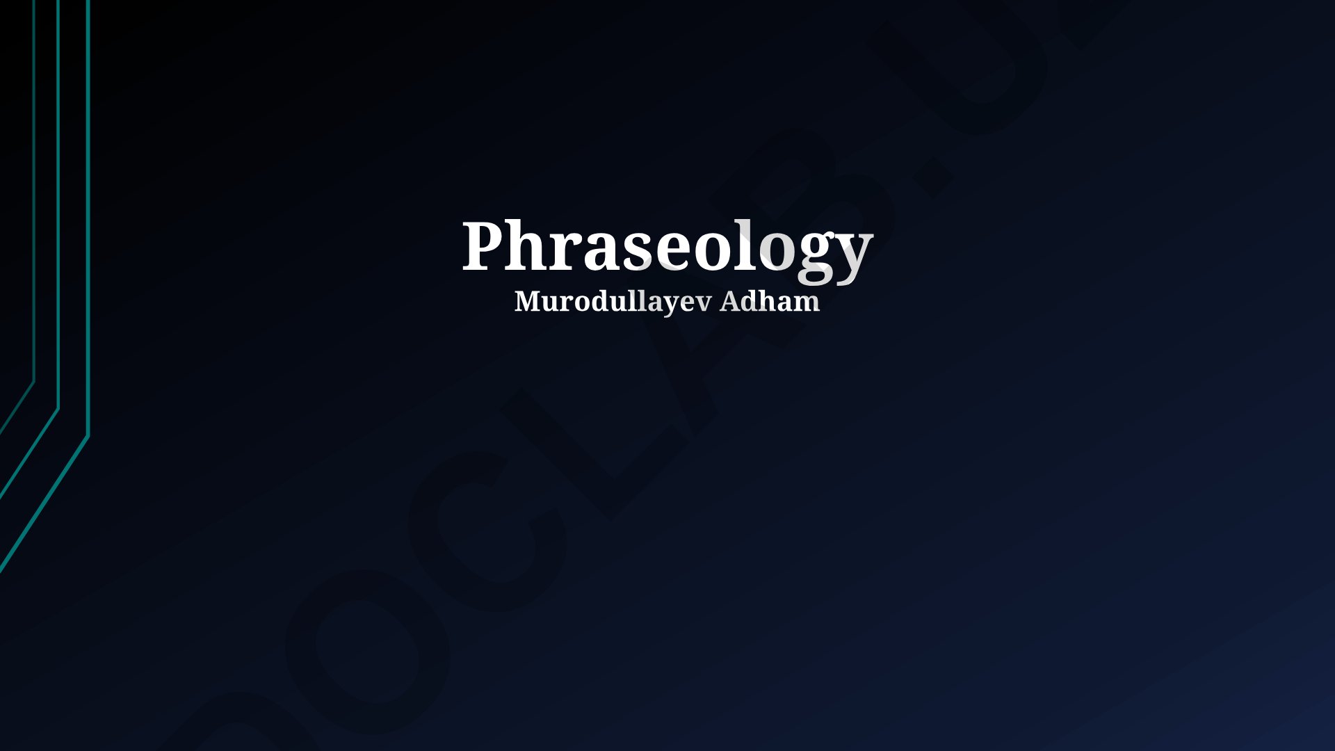 Phraseology: Types and Usage in Different Languages