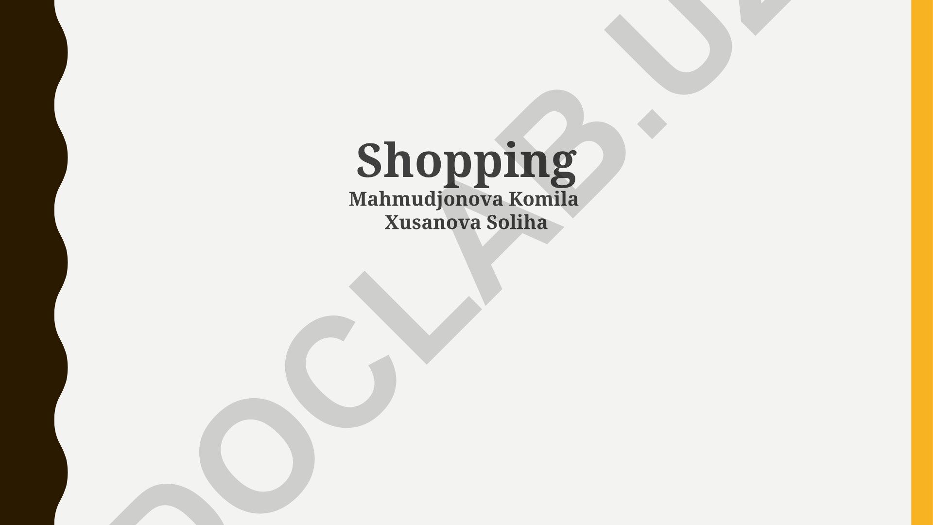 Meaning, types and importance of shopping