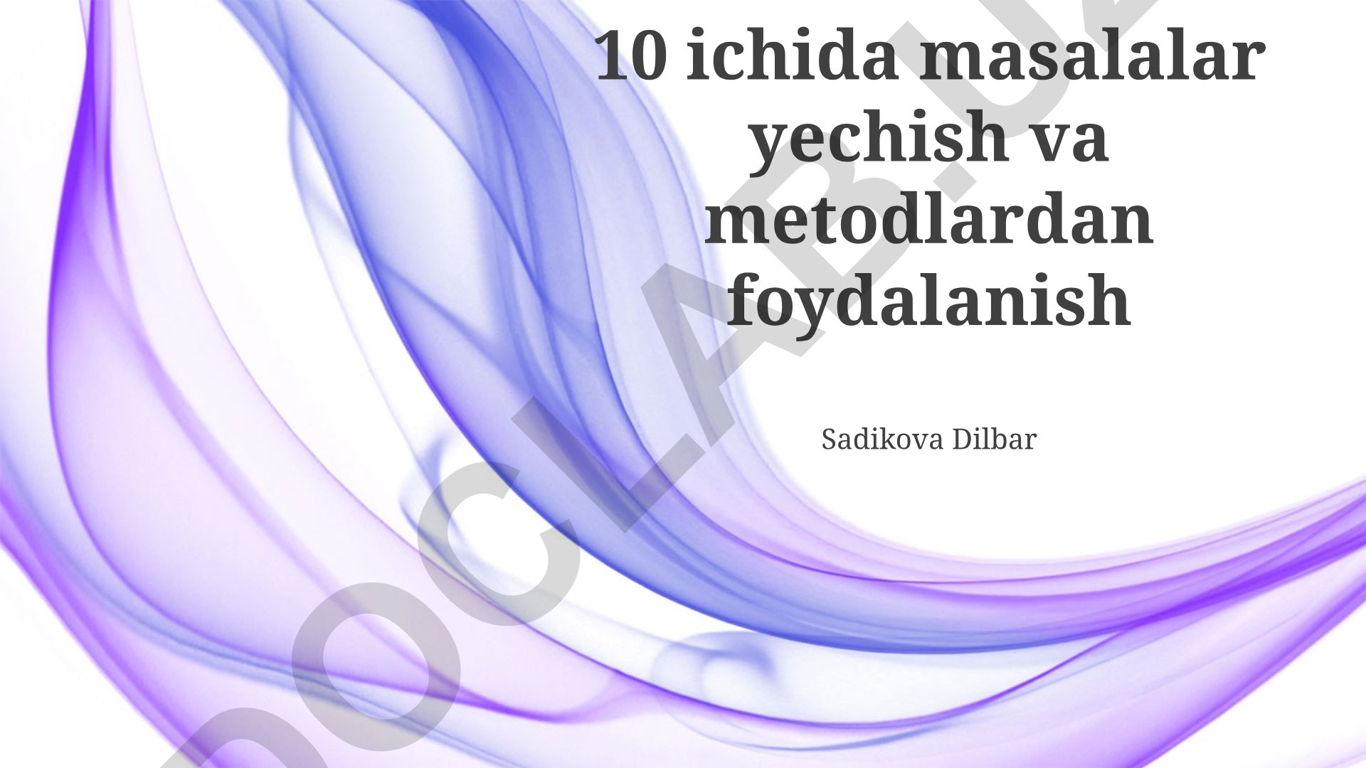 Muammo yechish strategiyalari va usullari