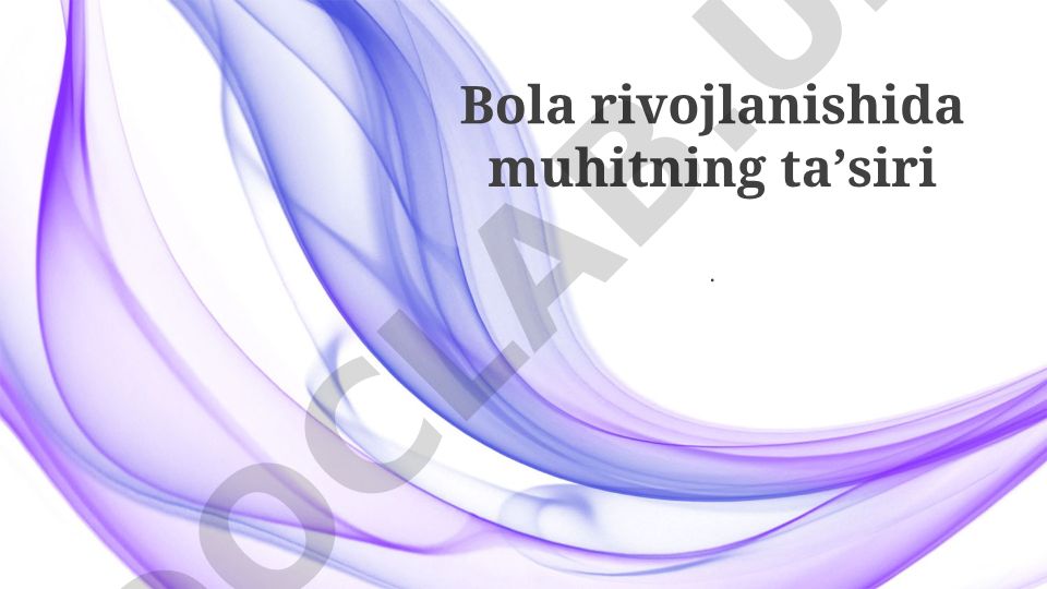 Bola rivojlanishida muhitning ta'siri va to'p texnologiyasining atrof-muhit o'zgarishlariga moslashishi