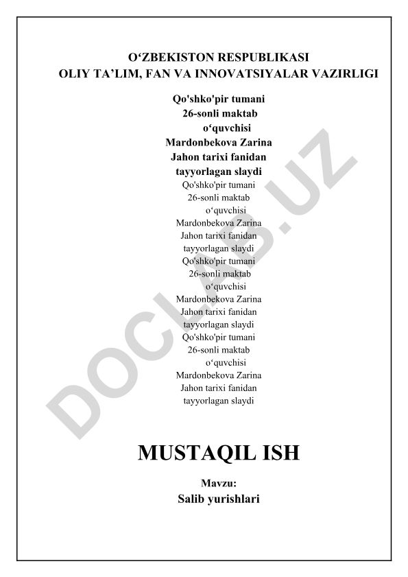 Salib yurishlari