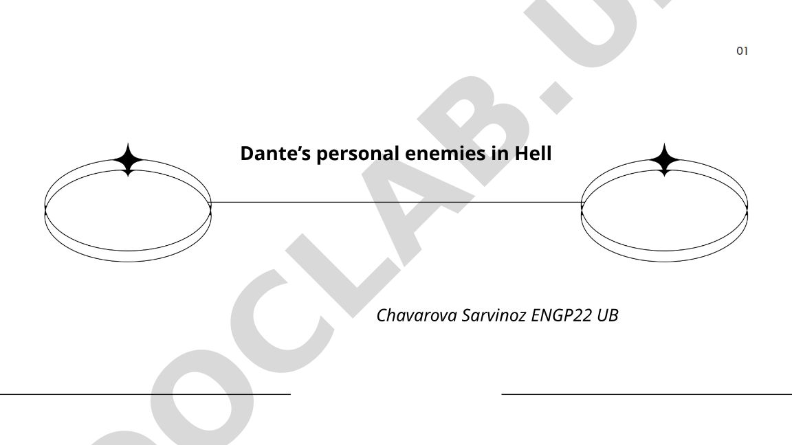 Dante's personal enemies in Hell
