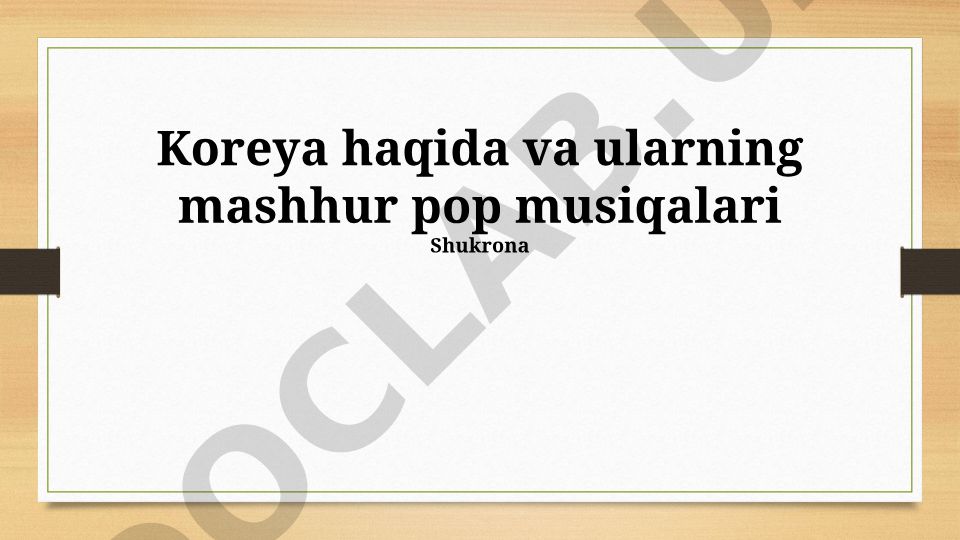 Koreya madaniyati va K-pop musiqasining rivojlanishi