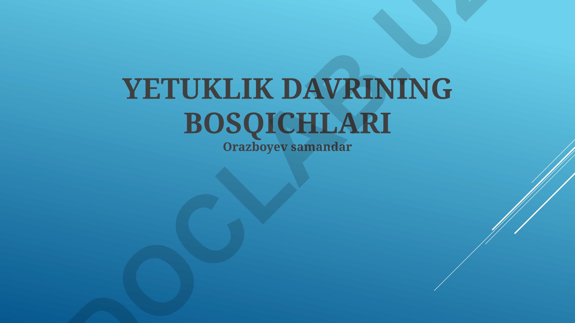 Ocharchilikning bosqichlari va ijtimoiy oqibatlari