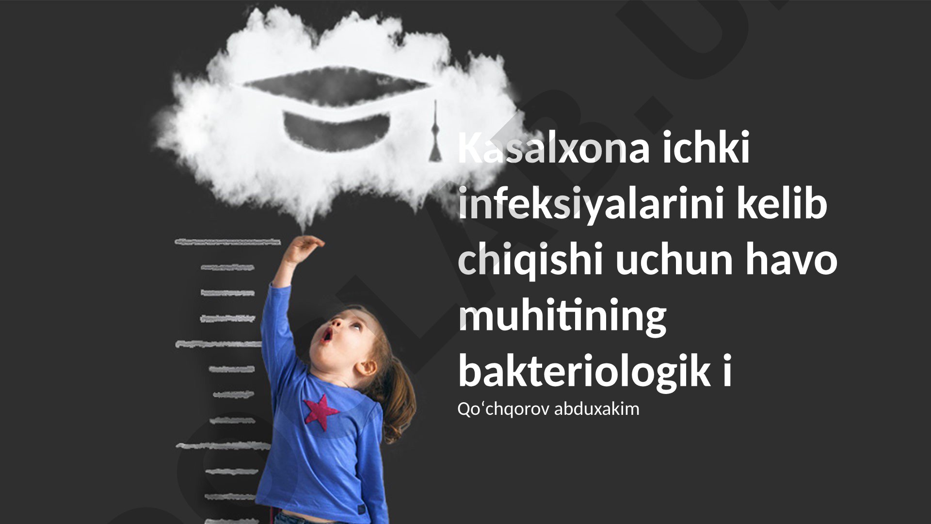 Kasalxona ichki infeksiyalarini kelib chiqishi uchun havo muhitining bakteriologik tahlili