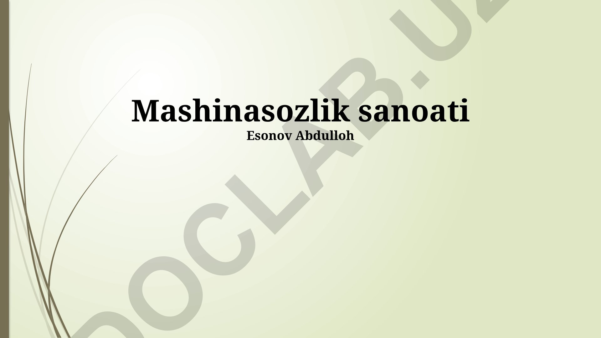 Mashinasozlik sanoati: kelajakdagi yo'nalishlar, innovatsiyalar va global raqobat
