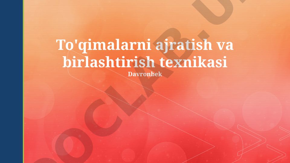 To'qimalarni ajratish va birlashtirish texnikasi