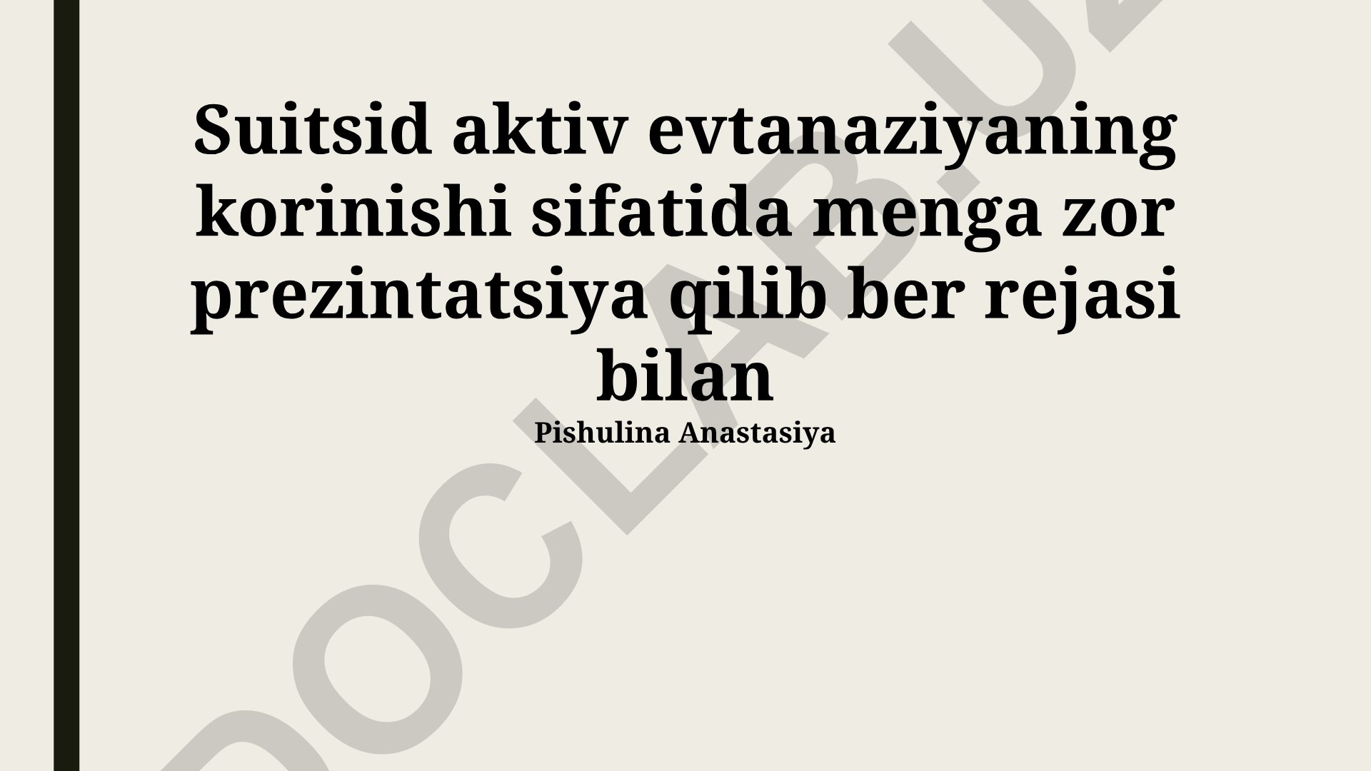 O'z joniga qasd qilish faol evtanaziyaning shakli sifatida
