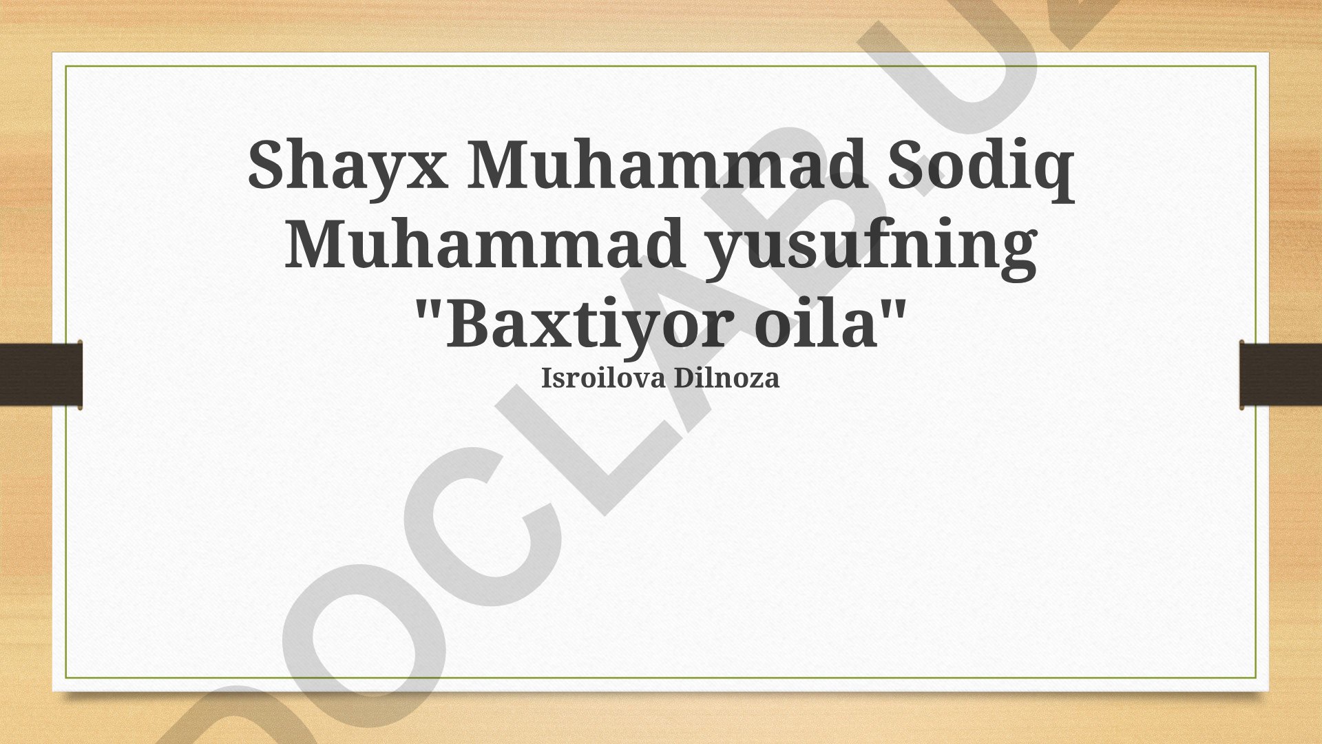 Baxtiyor oila sirlari va qanday yaratish mumkin