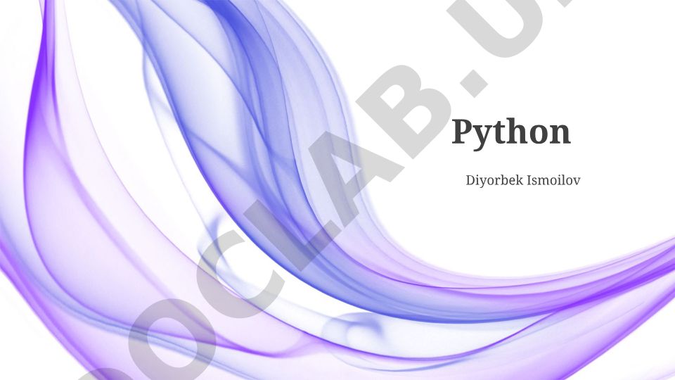 Python dasturlash tili: kelib chiqishi, xususiyatlari va ilovalari