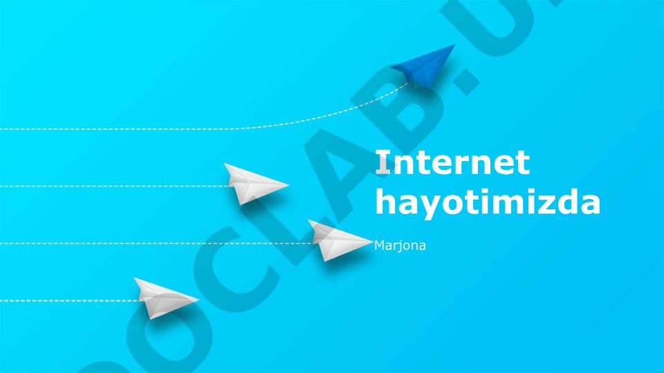 Internetning jamiyatga ta'siri va zamonaviy hayotdagi o'rni