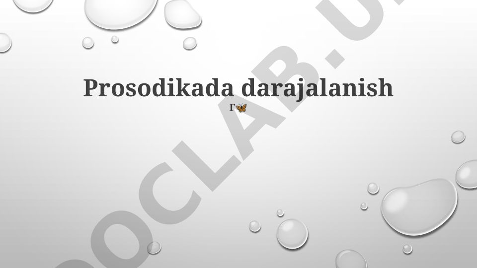 Prosodik gradatsiya: turlari va qo'llanilishi