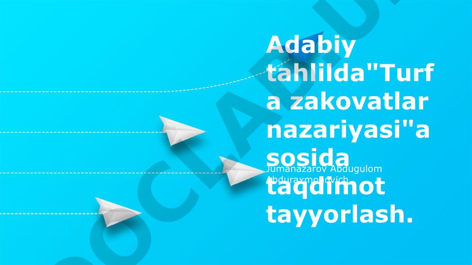 Adabiy Asarlarda Aqlning Favqulodda Darajadagi Namoyon Bo'lishi