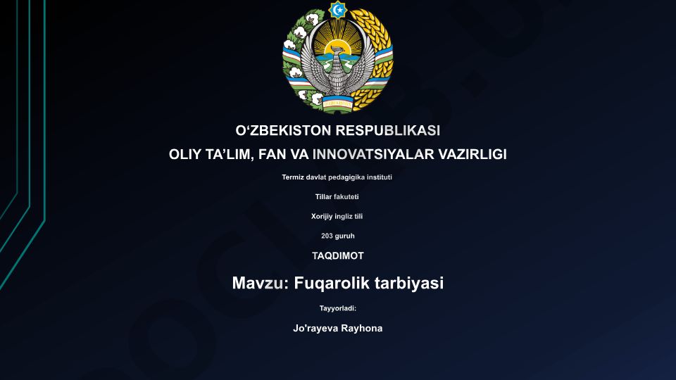 Fuqarolik tarbiyasi