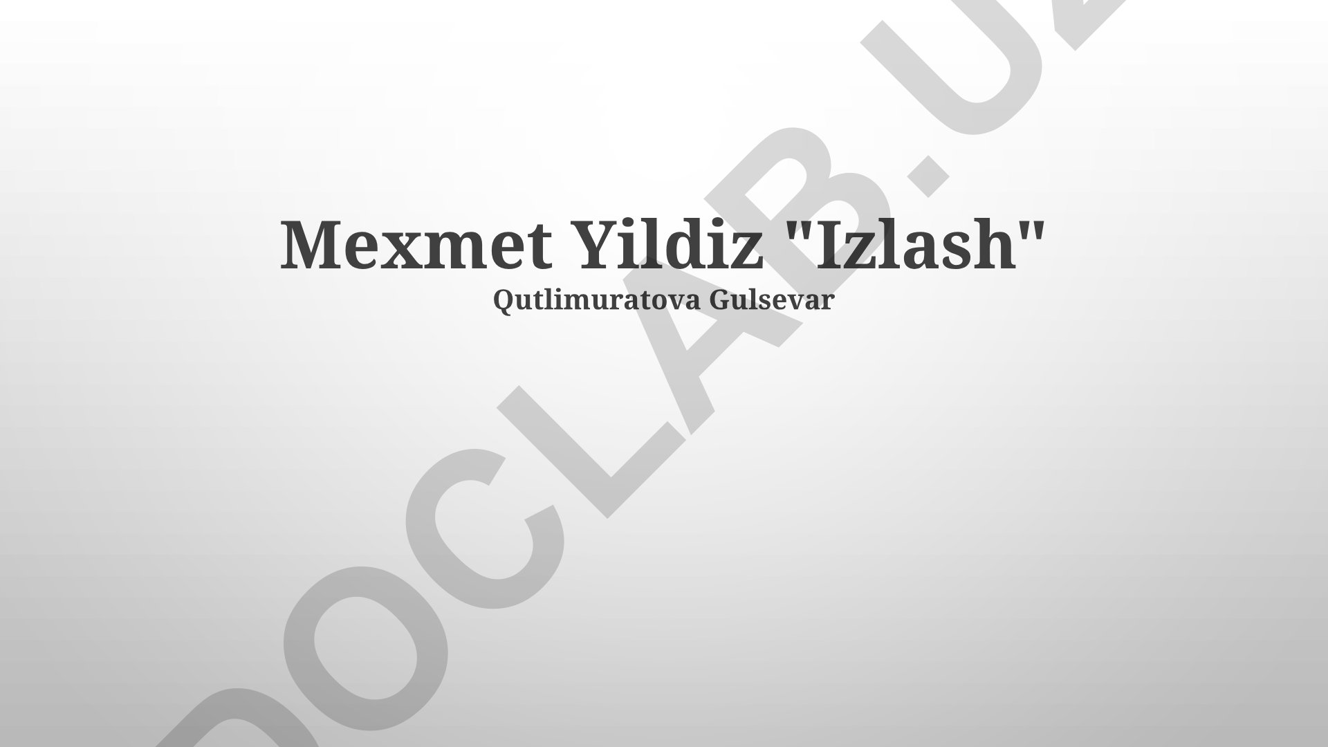 Qidiruv tizimlari va algoritmlari