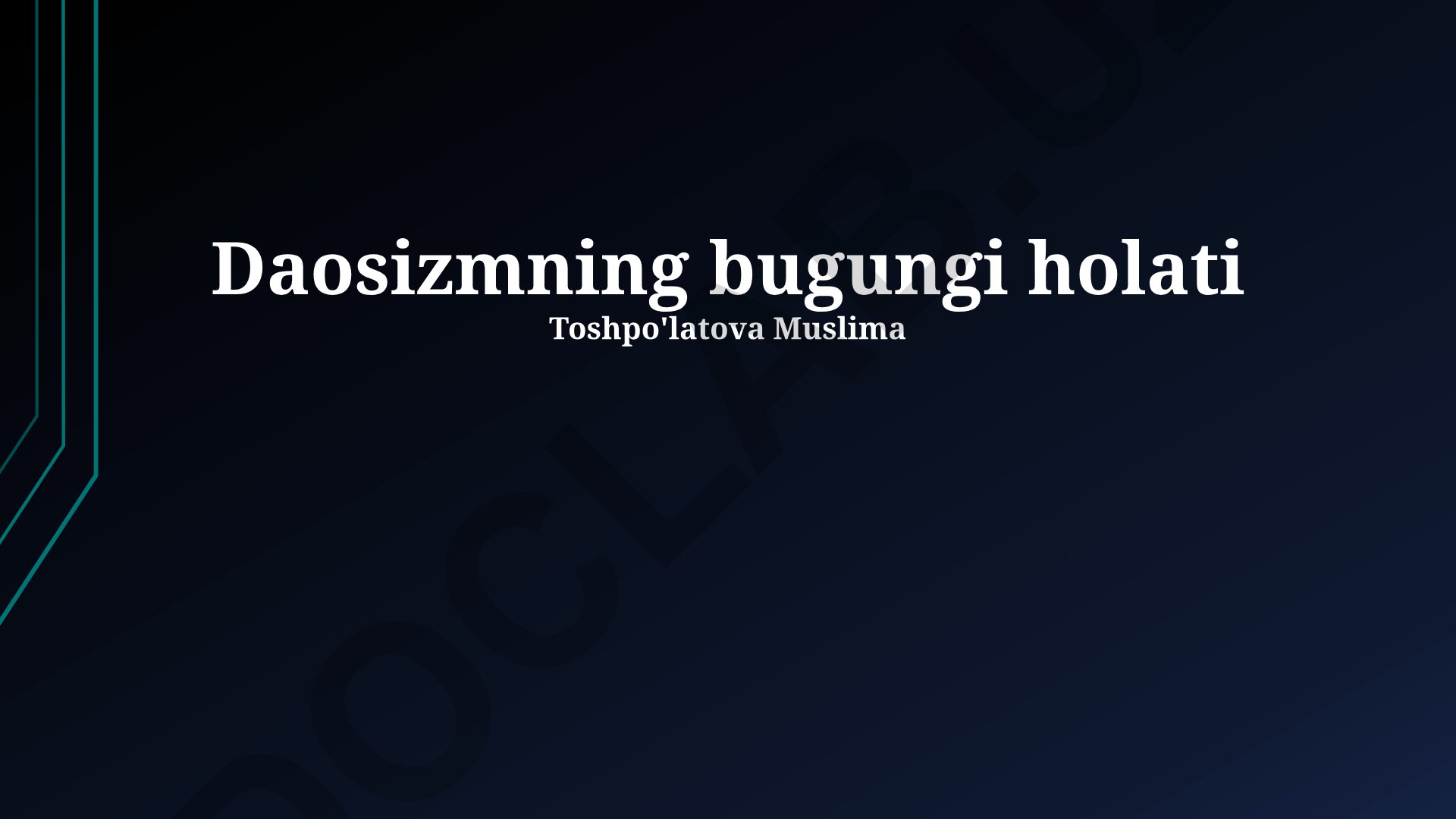 Daosizmning bugungi holati, yo'nalishlari va kundalik hayotdagi qo'llanilishi
