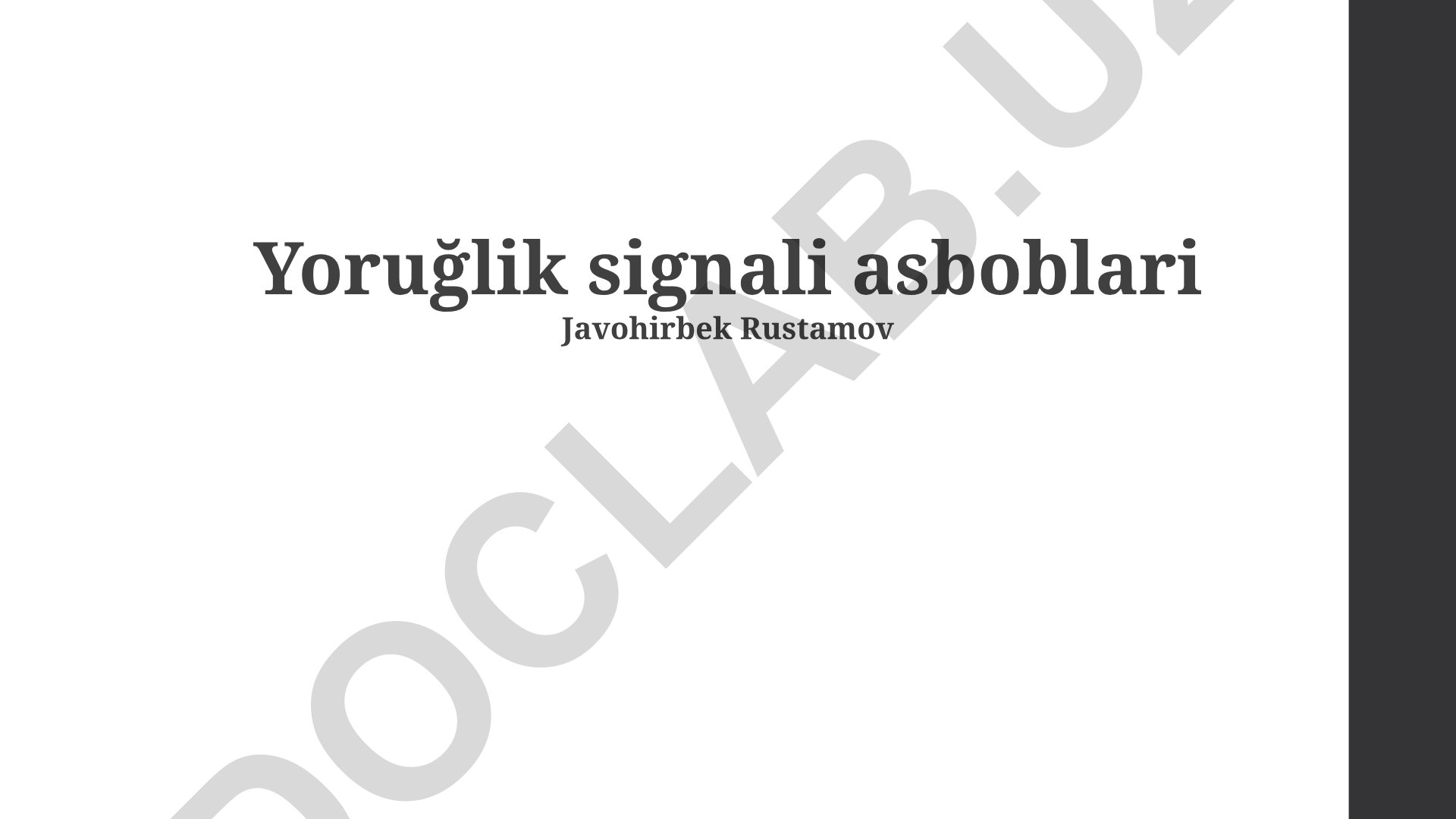 Yorug'lik signali asboblari: turlari, xususiyatlari va qo'llanilishi