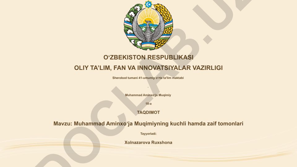 Muhammad Aminxoʻja Muqimiyning kuchli hamda zaif tomonlari