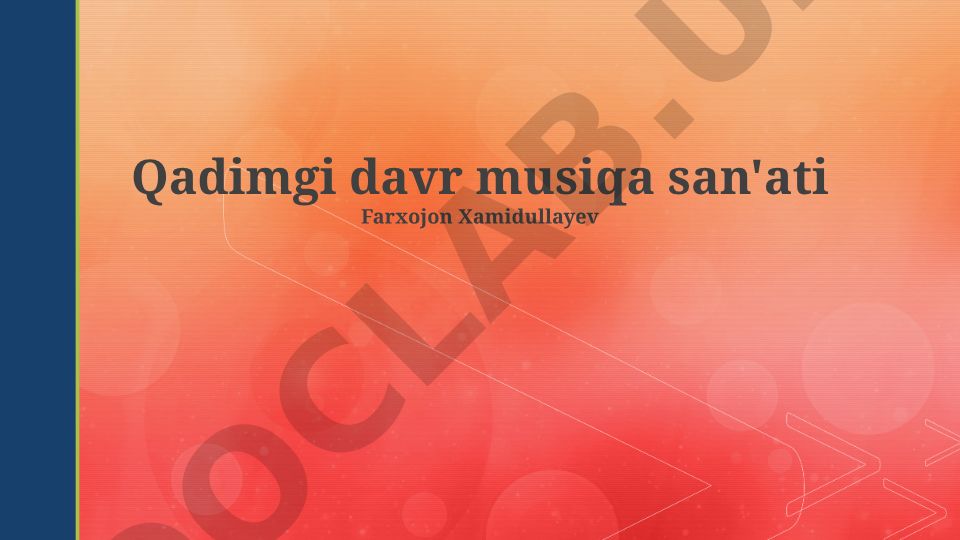 Qadimgi davr musiqa san'ati