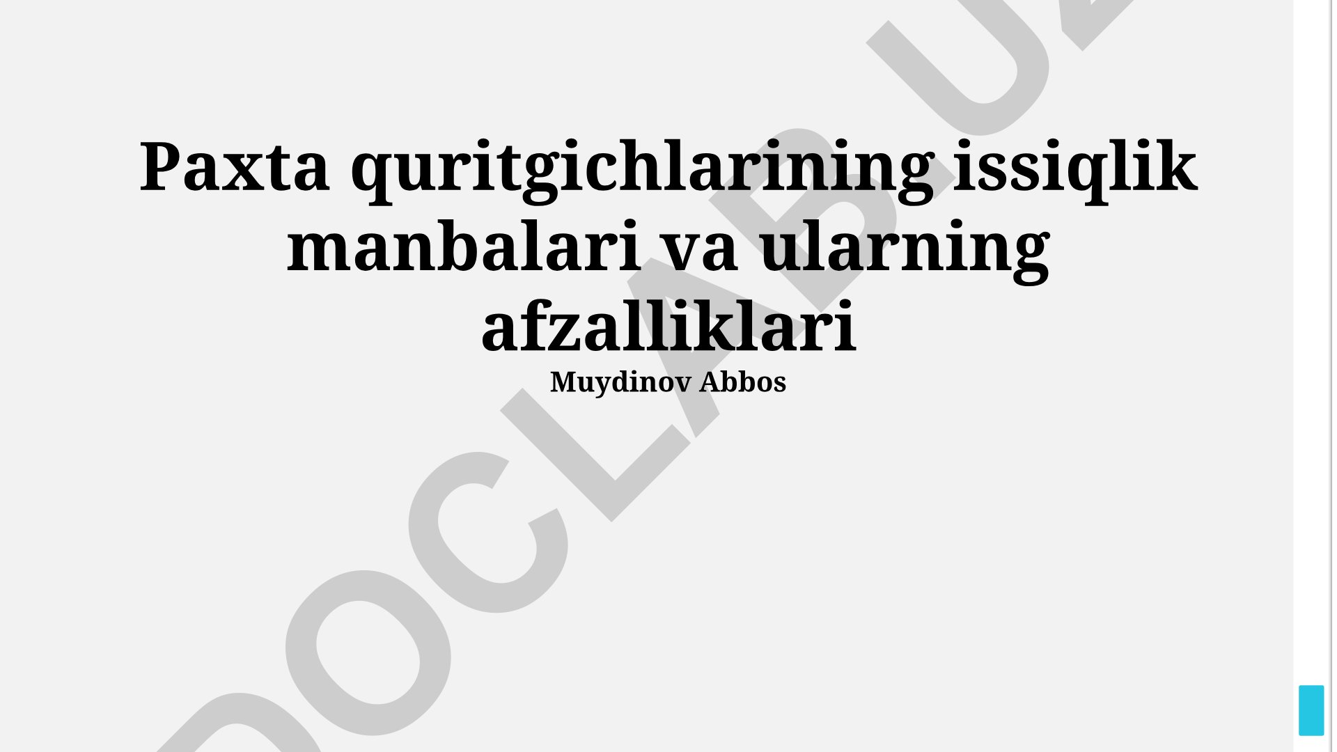 Paxta quritgichlarining issiqlik manbalari va ularning afzalliklari