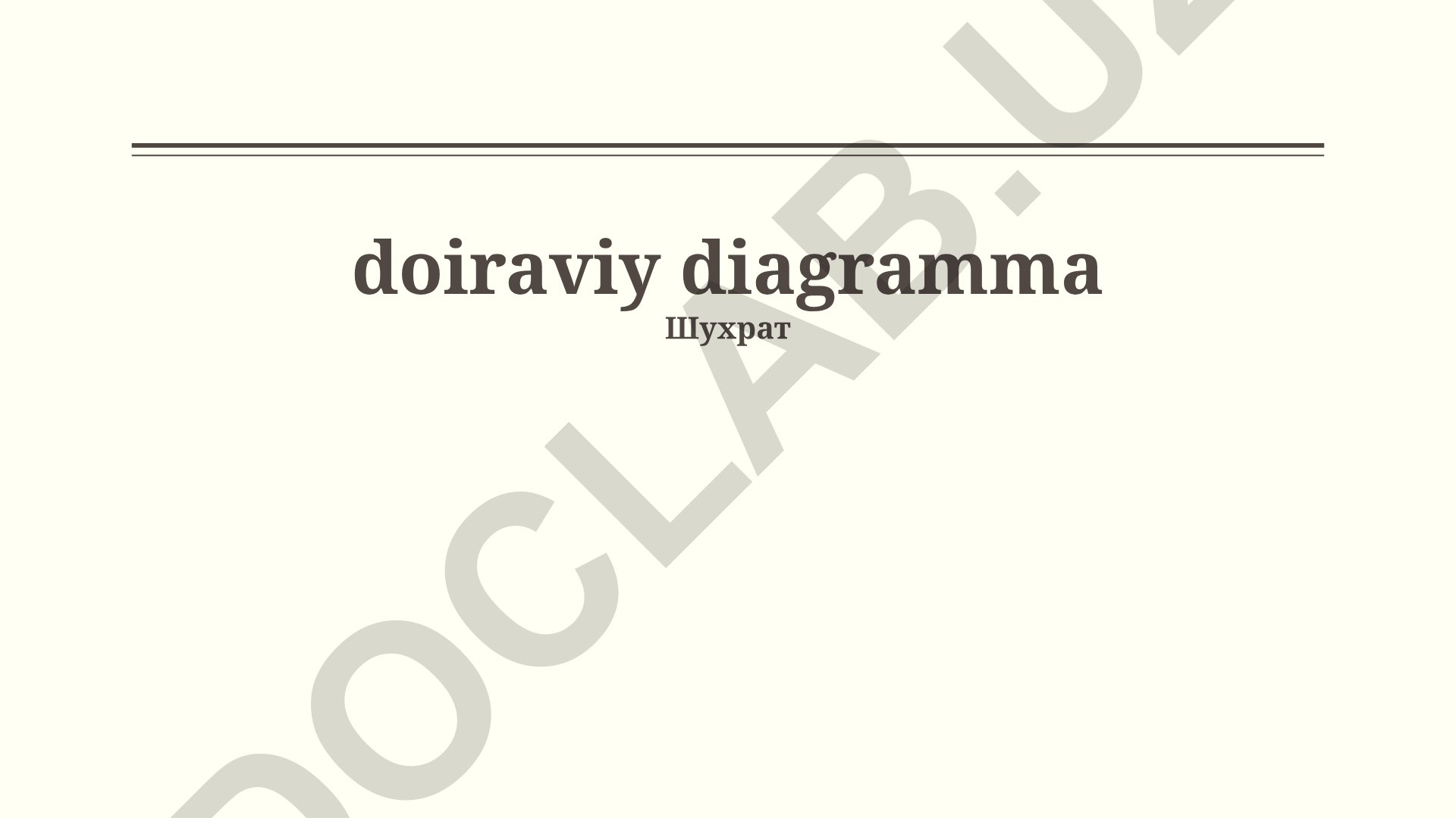 Doiraviy diagrammalar: tushunchasi, turlari, yaratish va tahlil qilish