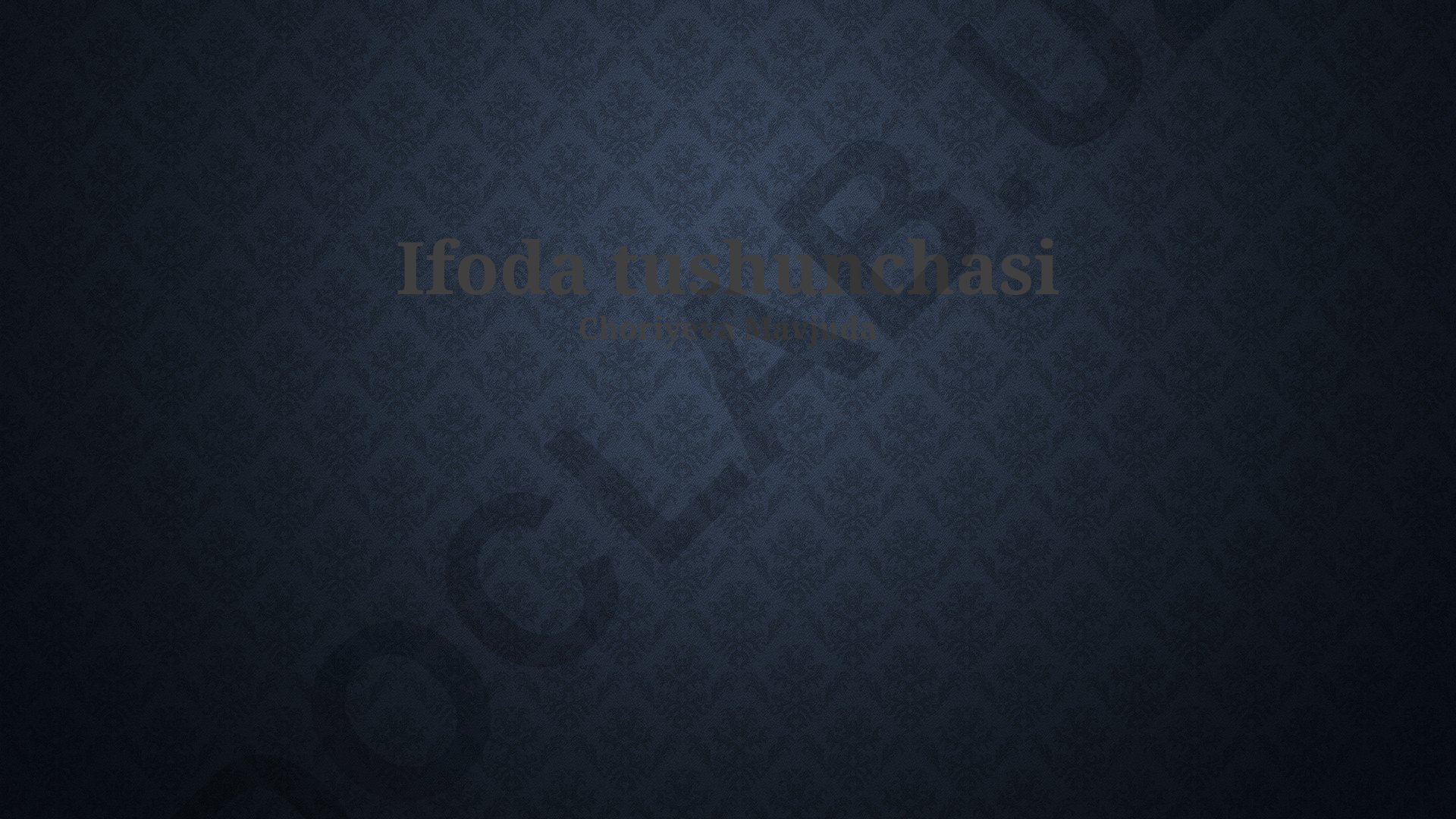 Ifoda tushunchasi va murakkab ifodalarni tahlil qilish