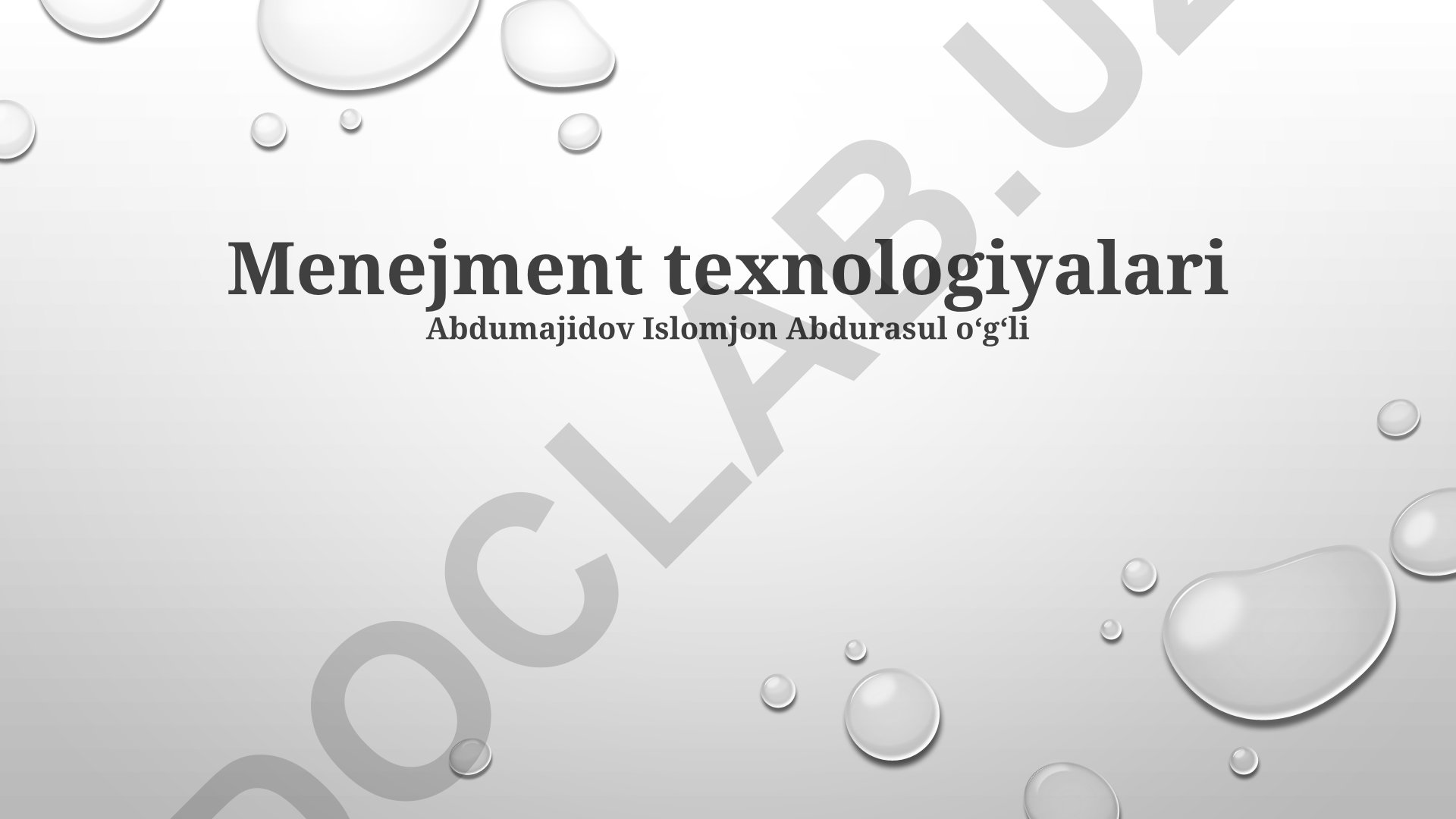 Boshqaruv texnologiyalari turlari, afzalliklari va kelajagi