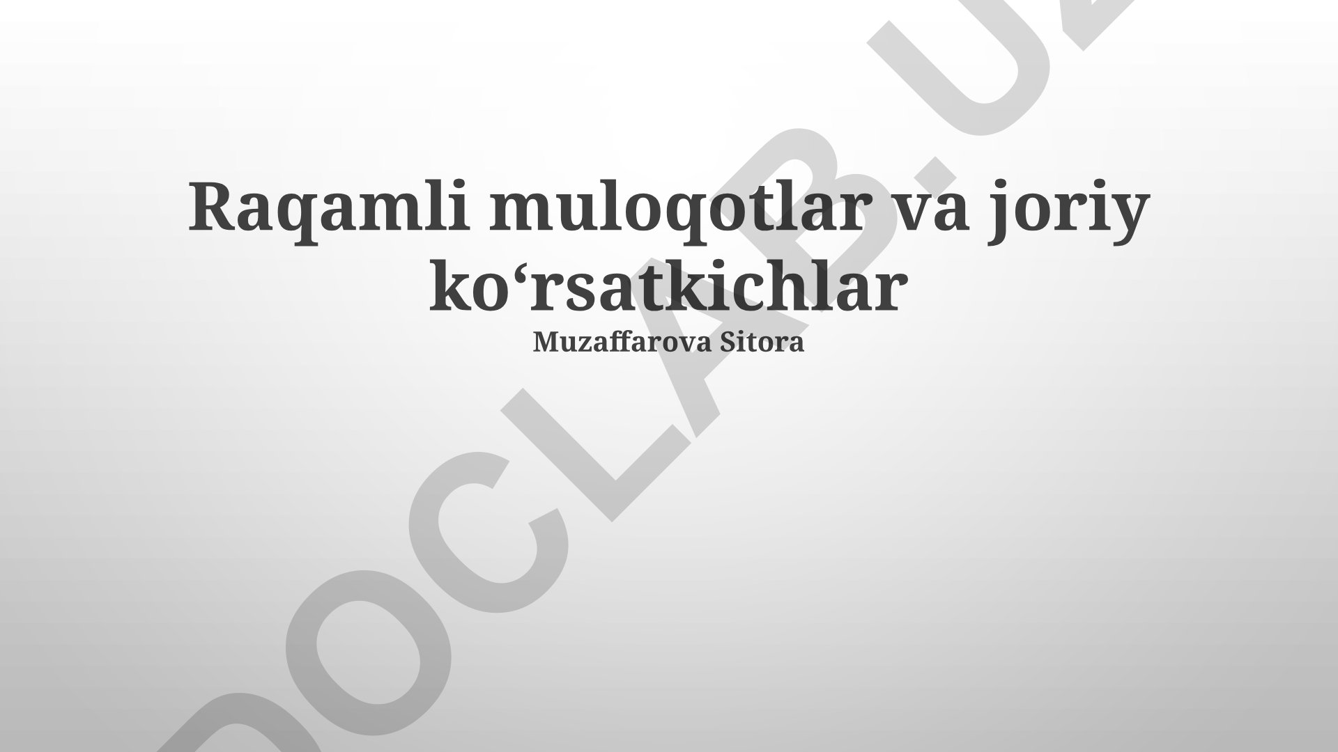 Raqamli aloqa ko'rsatkichlari va sun'iy intellektning ta'siri