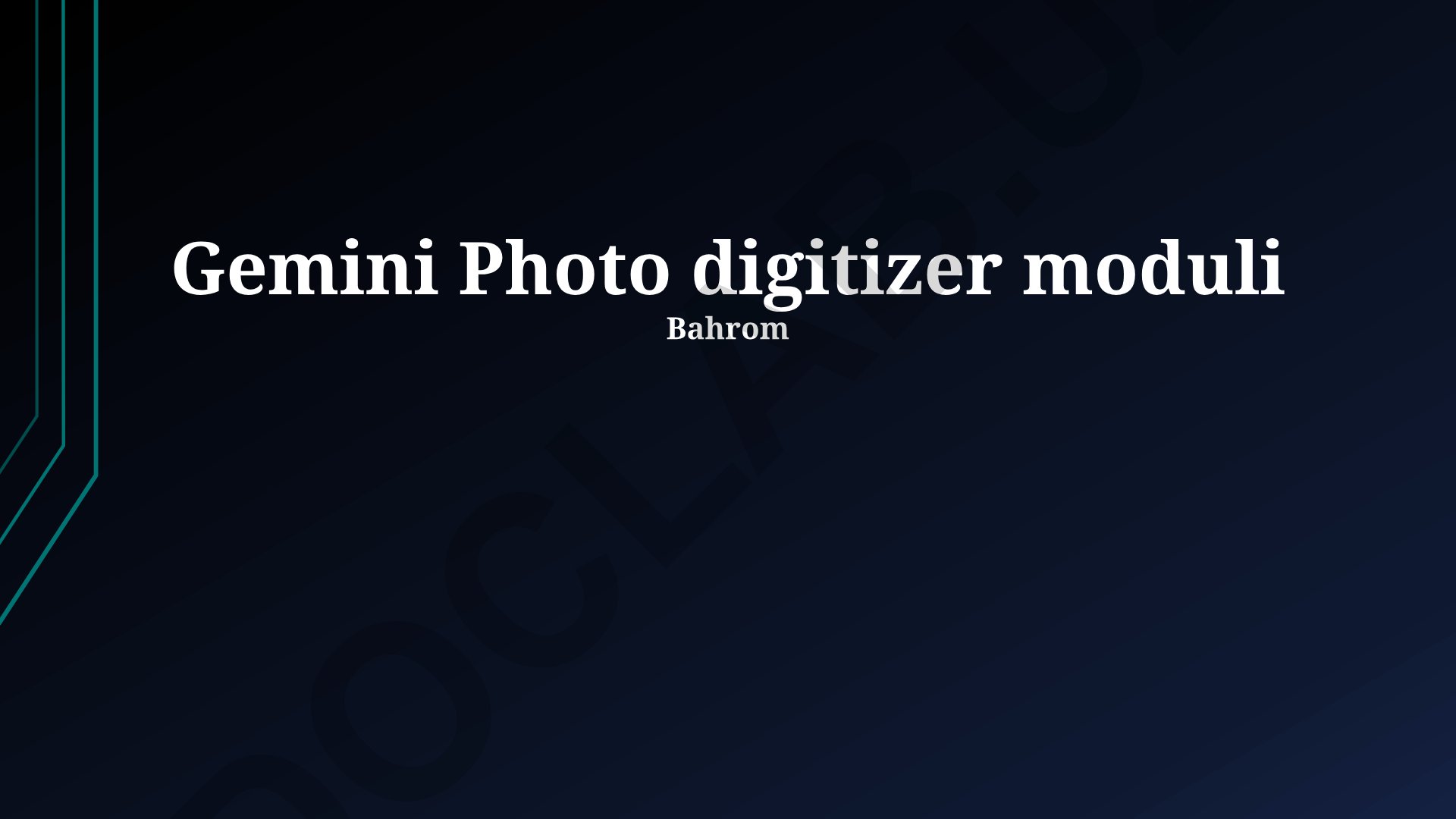 Gemini Foto Raqamlashtirgich Modullarining Qo'llanilishi va Imkoniyatlari