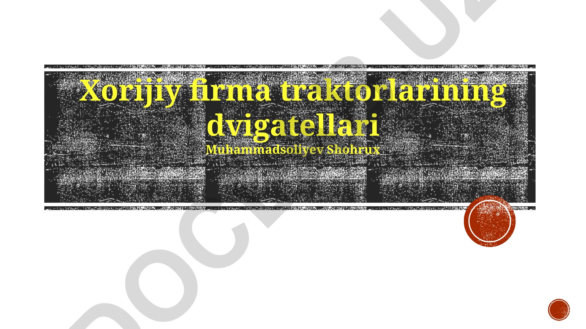 Xorijiy firma traktorlarining dvigatellari