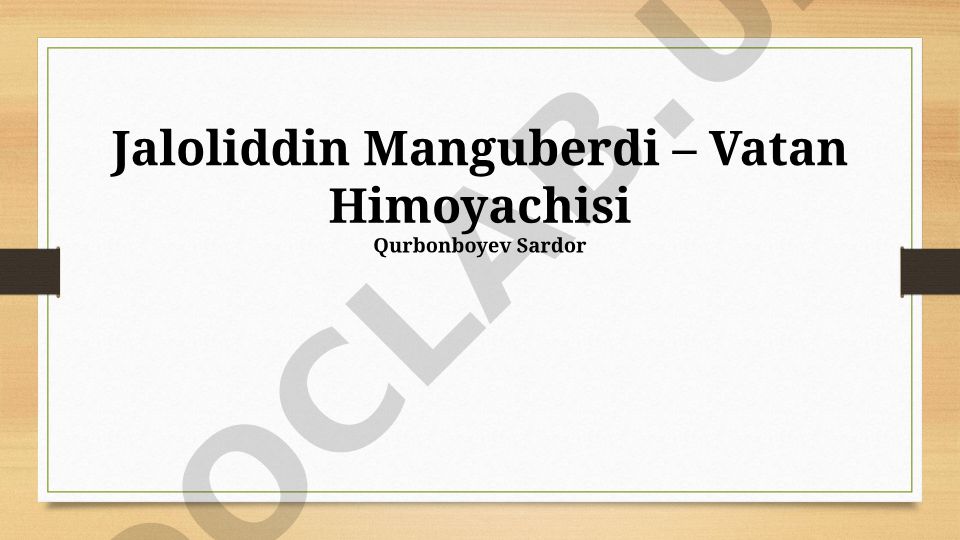 Jaloliddin Manguberdi hayoti, faoliyati va mo'g'ul istilosiga qarshiligi