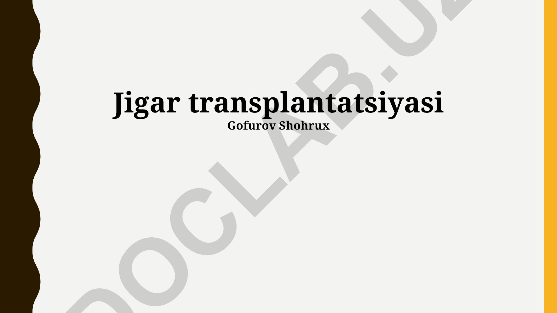 Jigar transplantatsiyasi jarayoni va natijalari