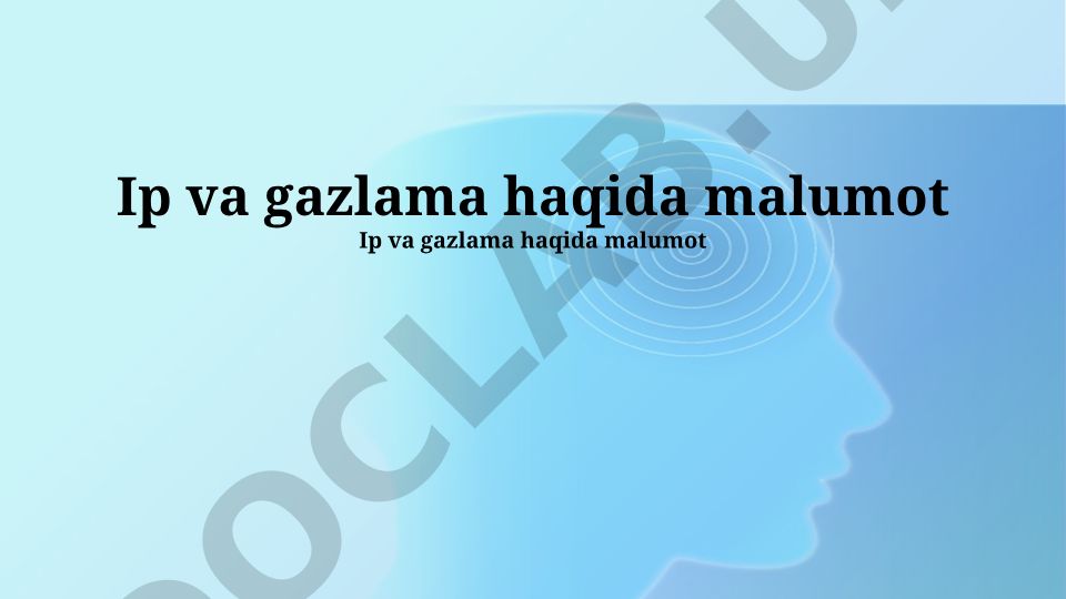 IP va gaz oqishlari xavfi va oldini olish