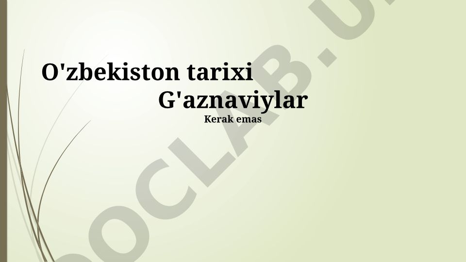 Gʻaznaviylar hukmronligi davridagi ijtimoiy-iqtisodiy hayot va madaniyat