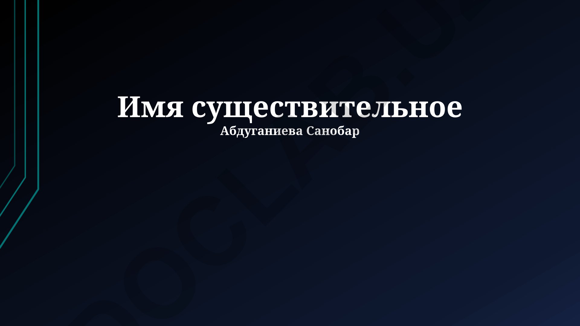 Имя существительное в русском языке: морфологические признаки и синтаксические функции