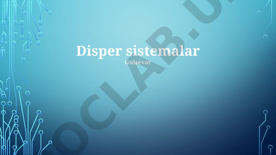 Dispers sistemalar: ta'rif, turlari, xususiyatlari va qo'llanilishi