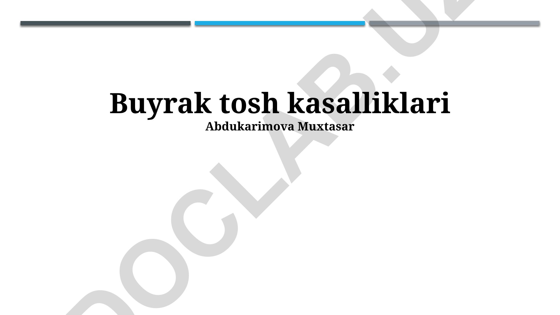 Buyrak tosh kasalligi: sabablari, belgilari, tashxisi va davolash