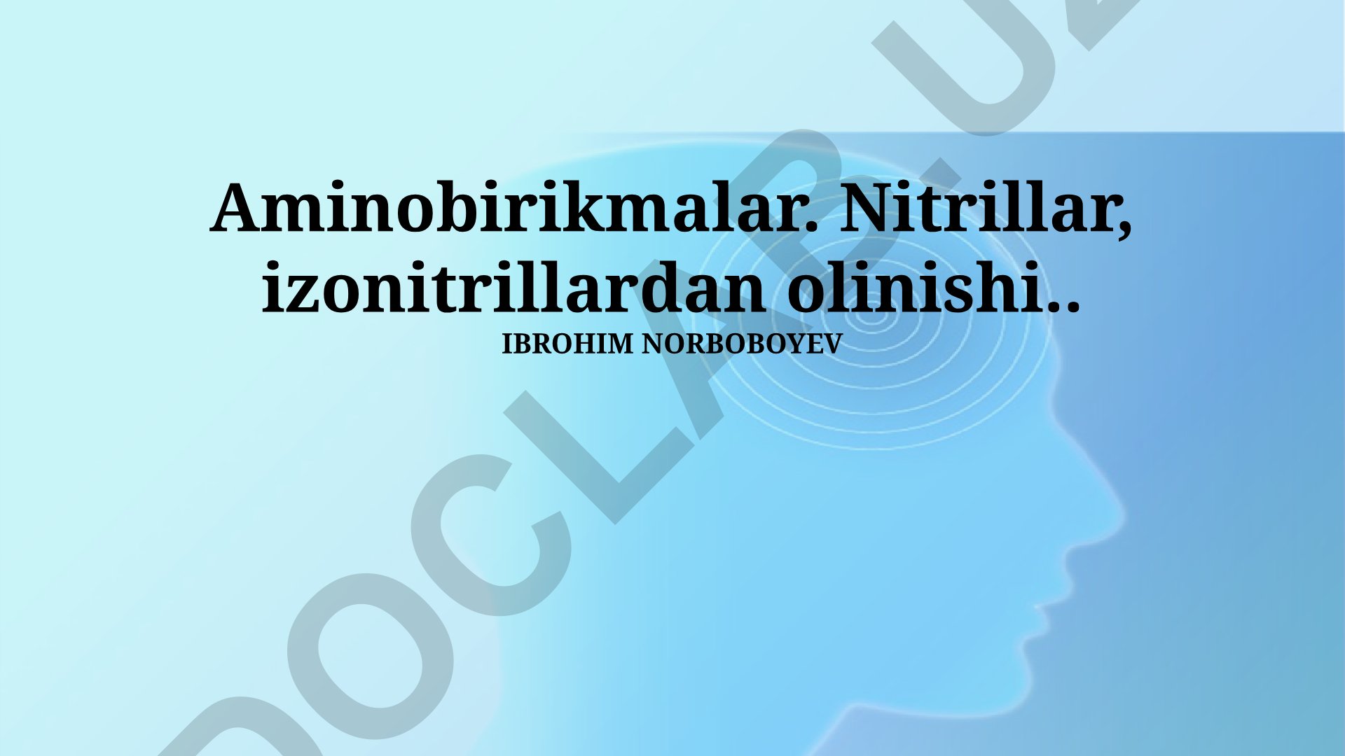 Aminoboranlar sintezida nitrillar va izonitrillardan foydalanish
