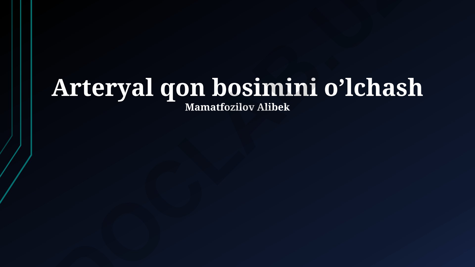 Arterial qon bosimini o'lchash usullari va normal ko'rsatkichlar