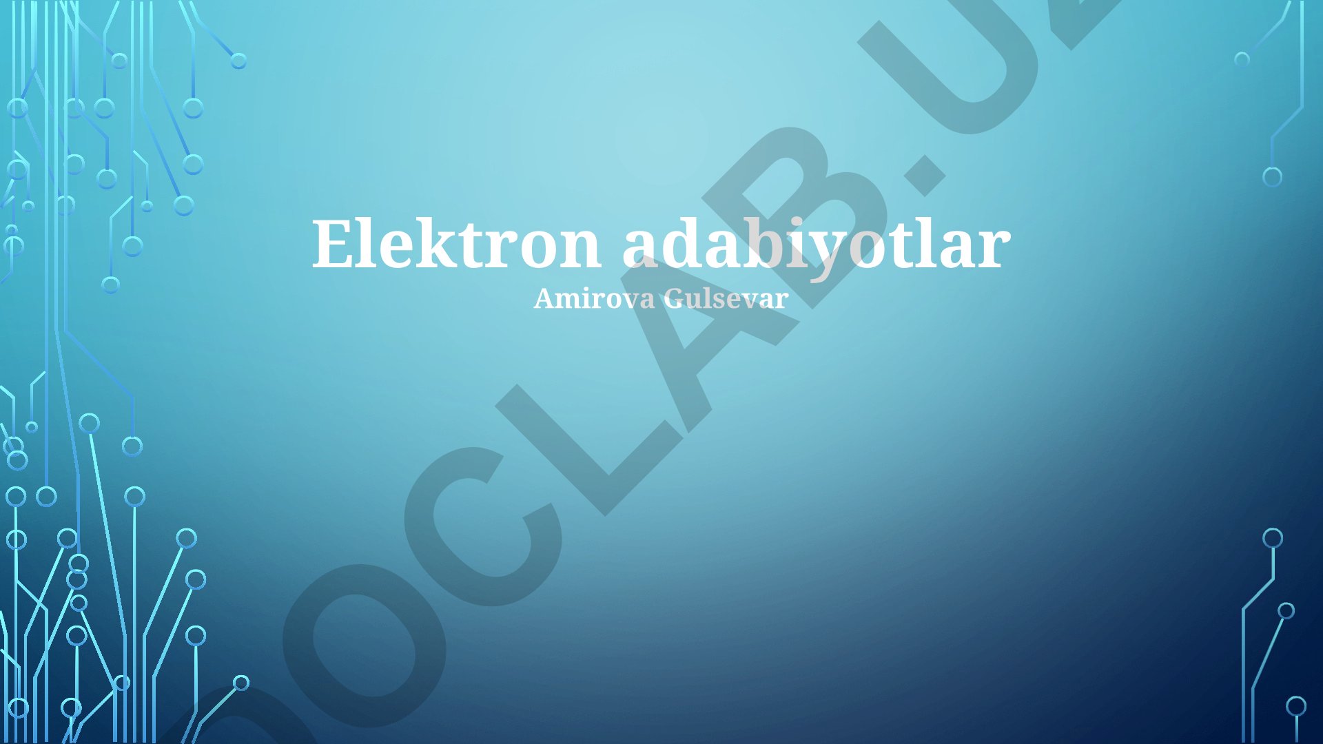 Elektron adabiyotning kelajagi, mohiyati va turlari