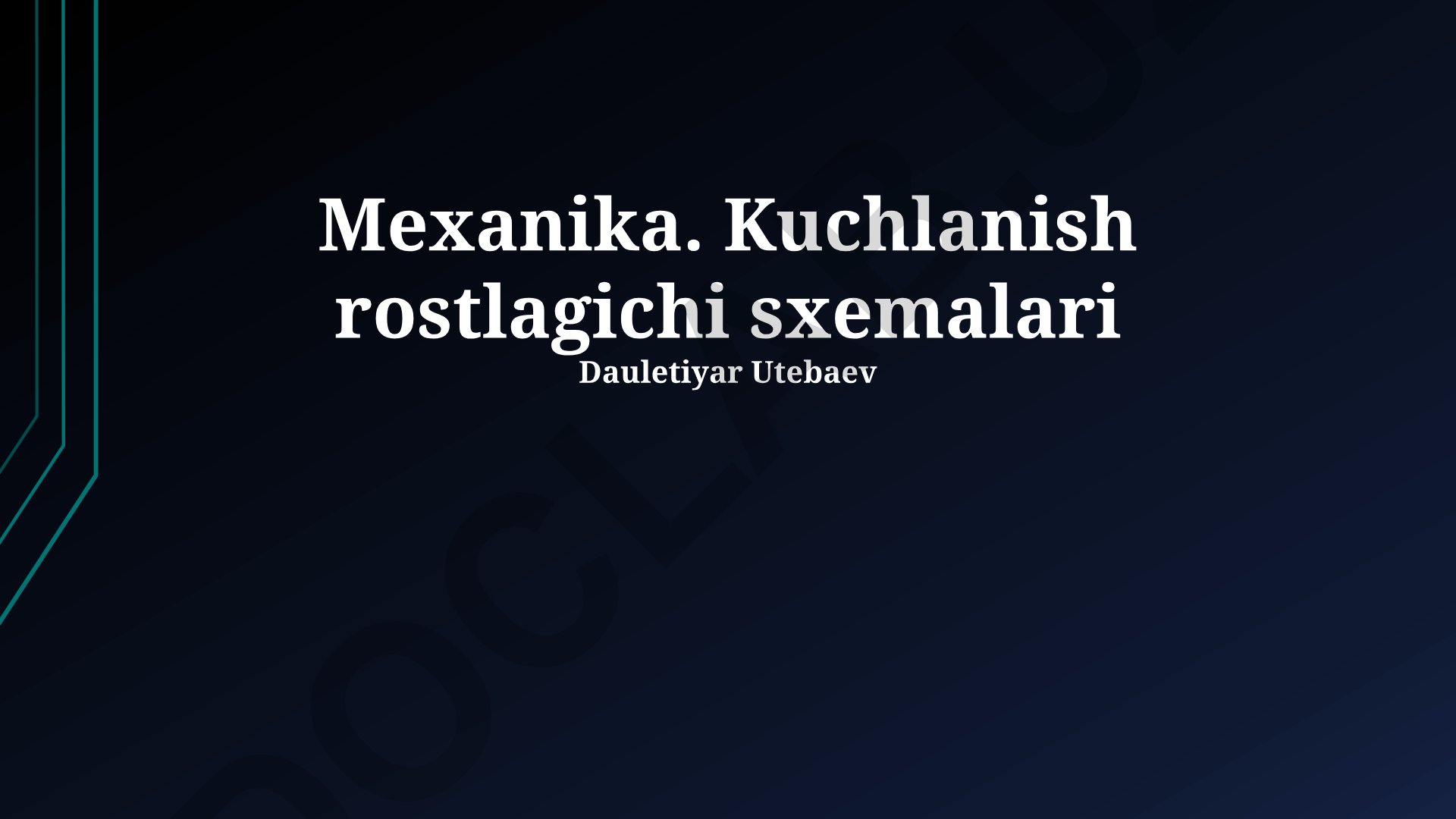 Deformatsiya o'lchagichlari sxemalari va turlari