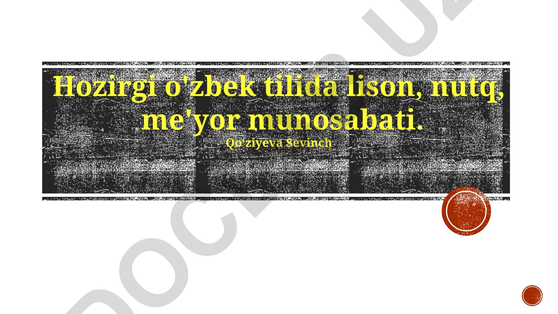 O'zbek tilida lison, nutq va me'yor munosabati