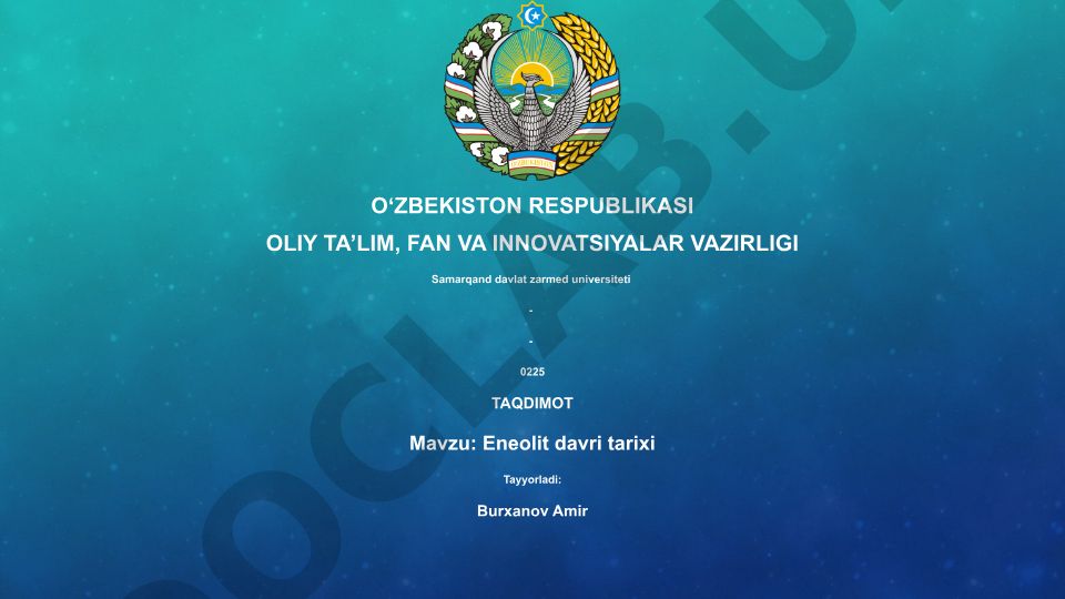 Eneolit davri tarixi