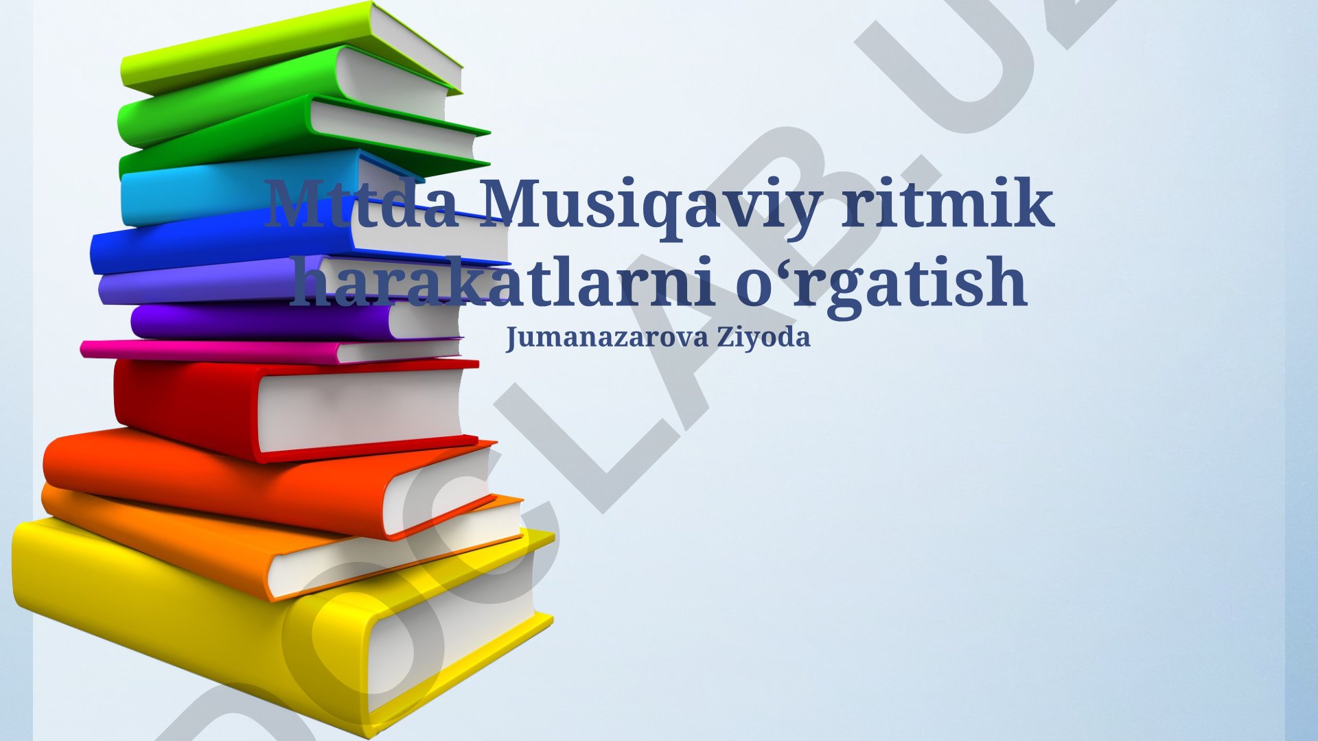 Musiqaviy ritmik harakatlarni oʻrgatish