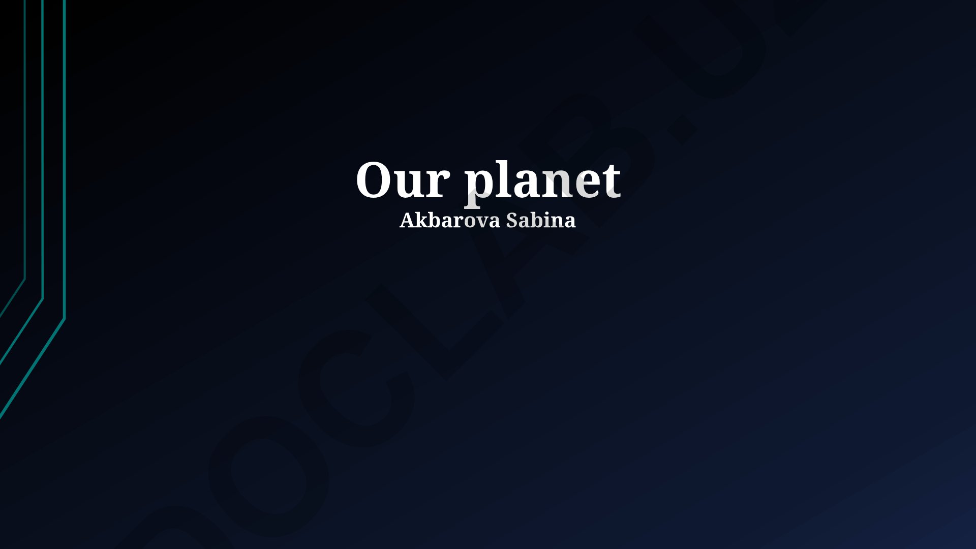 Our planet: A Path Towards Sustainability