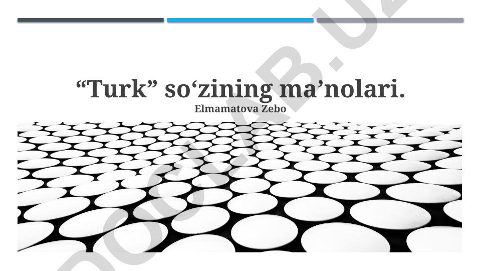 “Turk” so‘zining ma’nolari