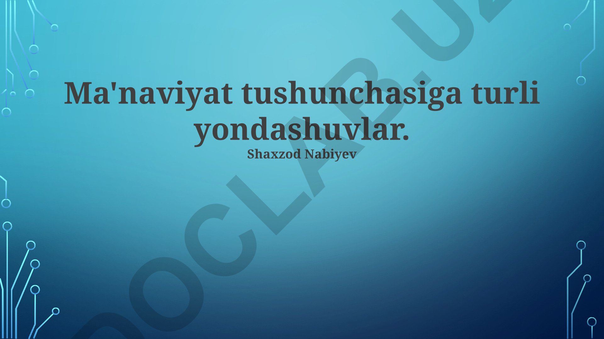 Ma'naviyat tushunchasiga turli yondashuvlar
