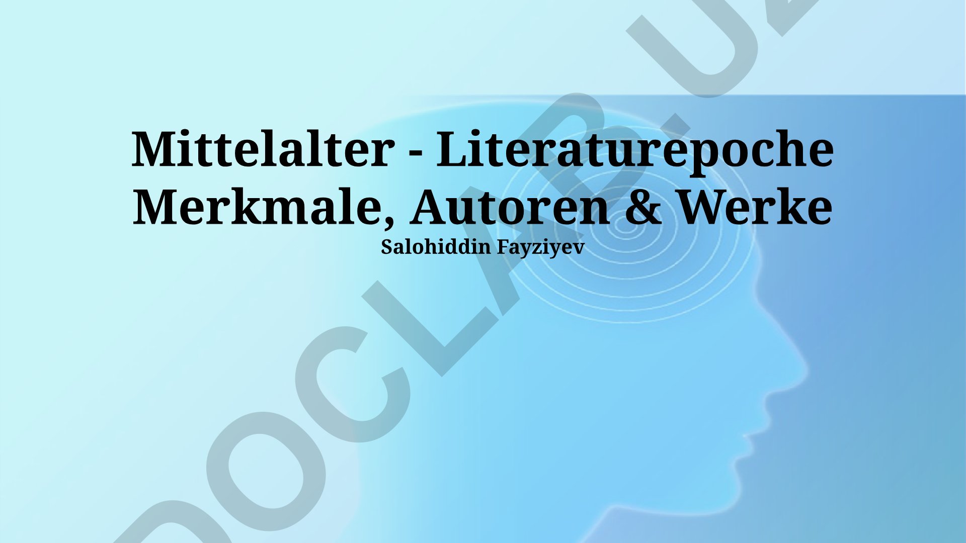 Mittelalter - Literaturepoche Merkmale, Autoren & Werke