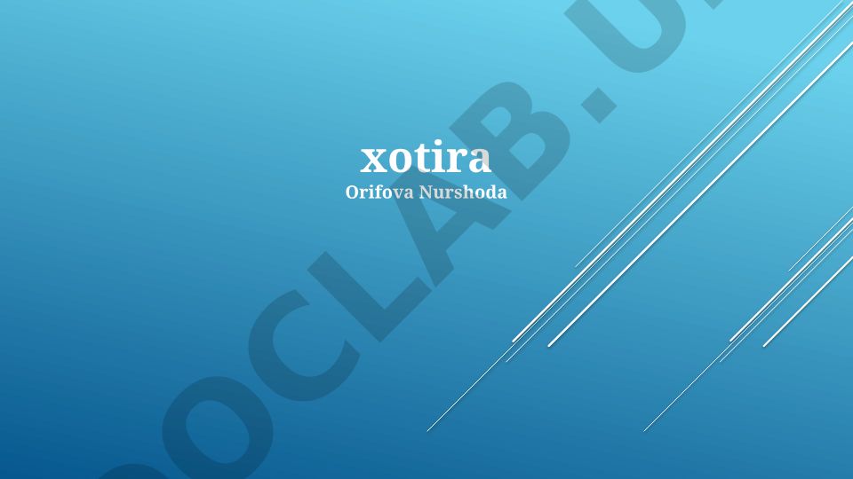 Xotira: Ta'riflar, Tizimlar va Jarayonlar