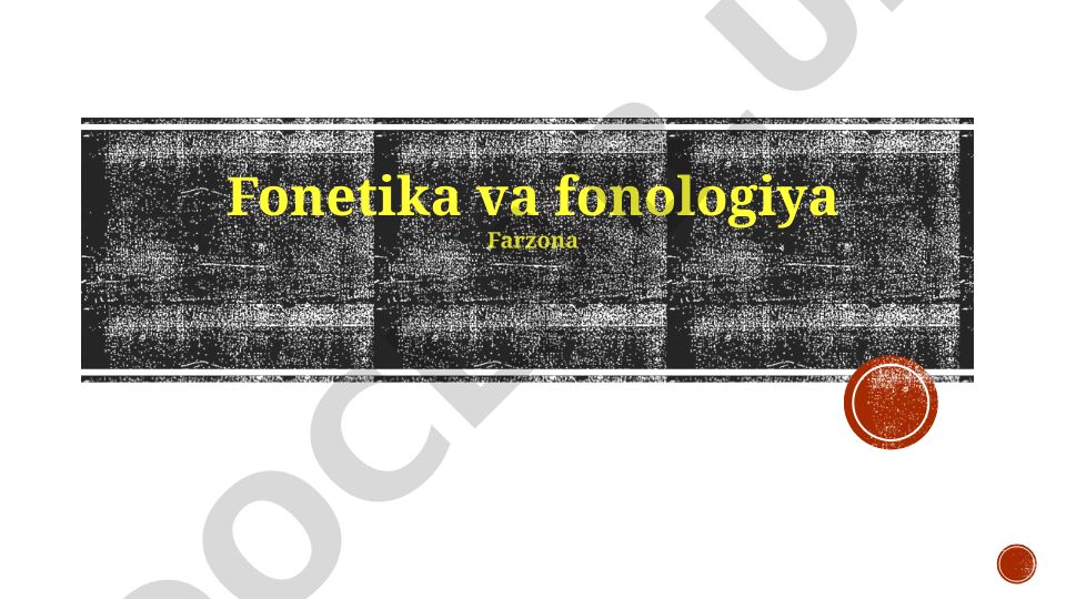 Fonetika va fonologiya fanlari asoslari